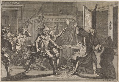 Friedland Dükü Albrecht von Wallenstein, Kendi Askerleri Tarafından Öldürüldü, 1634 by Caspar Luyken (attributed to)
