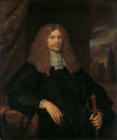 Cornelis Backer (1633-81), meclis üyesi, belediye meclisi üyesi ve Amsterdam milislerinin albayının portresi by Caspar Netscher