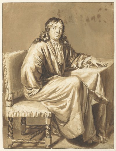 Cornelis de Man'in Portresi by Caspar Netscher