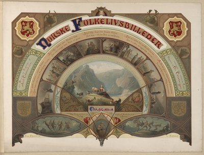 Tidemand, Adolph tarafından yazılan Norske Folkelivsbilleder kitabından alınan ve Chr. Tønsberg tarafından yayınlanan illüstrasyon by Caspar Scheuren