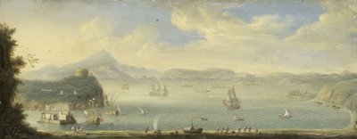 Napoli Körfezi manzarası by Caspar van Wittel (circle of)