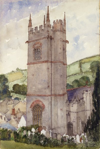 Kilise Kulesi, Marldon, 1924. by Cass Gilbert