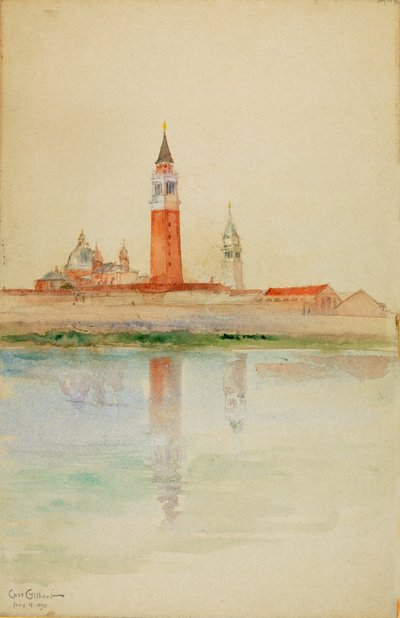 San Giorgio Maggiore, Venedik, 1898. by Cass Gilbert