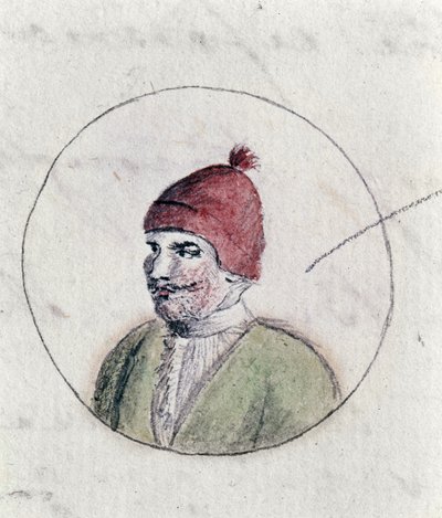 Henry VIII, c.1790 (kağıt üzerinde kalem & mürekkep ve wc) by Cassandra Austen