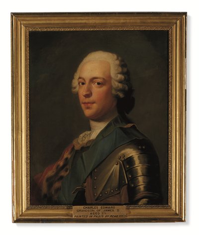 Prens Charles Edward Stuart, zırhlı, Jartiyer Nişanı'nın mavi kuşaklı (tuval üzerine yağlı boya) by Catherine (attr. to) Read
