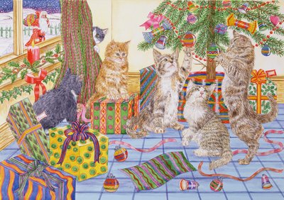 The Cats Christmas (kağıt üzerinde wc) by Catherine Bradbury