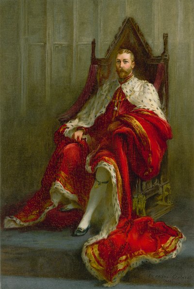 Kral George V, taç giyme yılında by Catherine Ouless