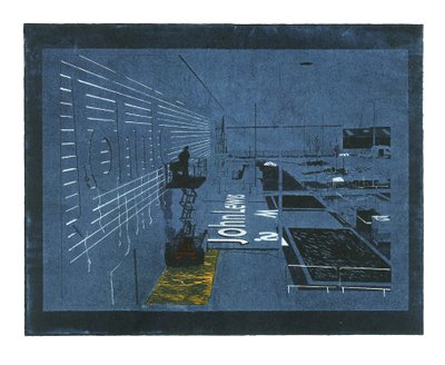 Settled Cultivation, 2015 (lazer kesim lino, linocut ve geleneksel gravür) by Catherine Sutcliffe-Fuller