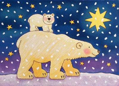 Polar-back Ride, 1996 (pastel) by Cathy Baxter