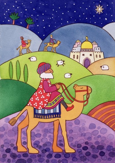 The Three Kings, 1997 (kağıt üzerinde wc) by Cathy Baxter