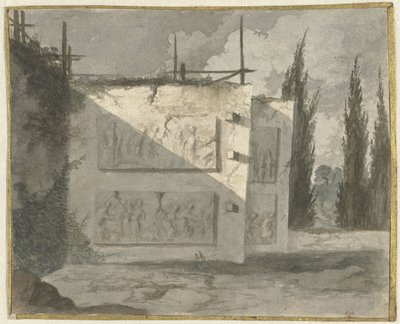 Duvar ve kısmalarla manzara by Cavalier Cosse