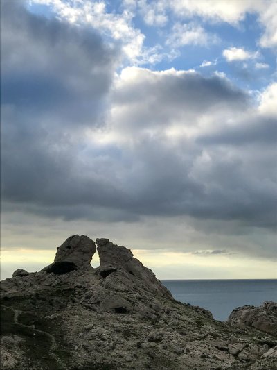 Manzara - Gökyüzü ve deniz, 2019 (fotoğraf) by Cécile Jamet