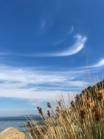 Manzara - Gökyüzü ve deniz, 2019 (fotoğraf) by Cécile Jamet