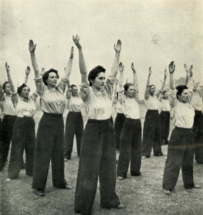 Acemi Deposunda Beden Eğitimi, c1943. by Cecil Beaton