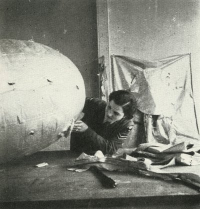 Baraj Balonlarının Tamiri, c1943. by Cecil Beaton