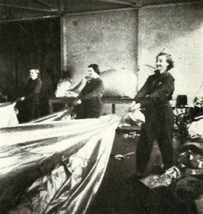 Baraj Balonlarının Tamiri, c1943. by Cecil Beaton