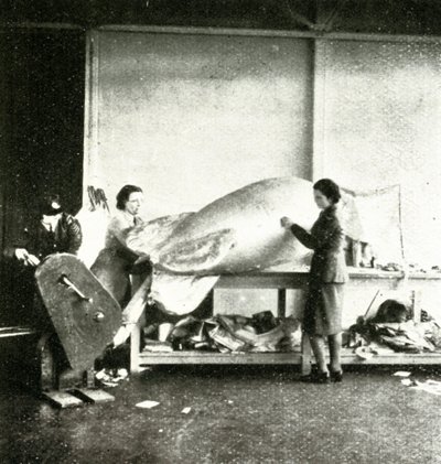Baraj Balonlarının Tamiri, c1943. by Cecil Beaton