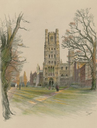 Ely Katedrali by Cecil Charles Windsor Aldin