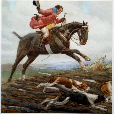 Avcılık: “” Tayaut”” Suluboya, Cecil Aldin (1870-1935) 19. yüzyıl Özel Koleksiyon by Cecil Charles Windsor Aldin