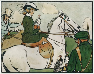 Eski İngiliz Sporları ve Oyunları: Hawking by Cecil Charles Windsor Aldin