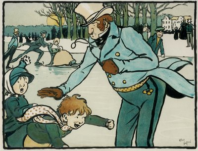 Eski İngiliz Sporları ve Oyunları: Buz Pateni by Cecil Charles Windsor Aldin