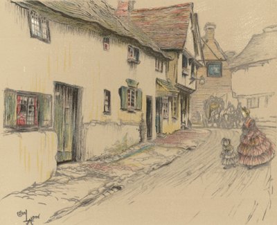 George Inn, Dorchester by Cecil Charles Windsor Aldin