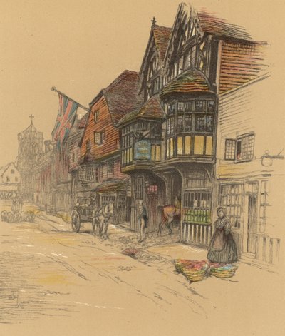 George Inn, Salisbury by Cecil Charles Windsor Aldin