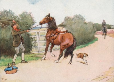 Sonra Çocuk indi ve ona Sert Thrashing verdi by Cecil Charles Windsor Aldin