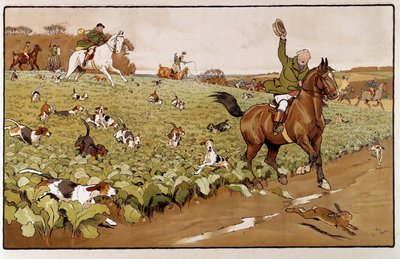 Suluboya Cecil Aldin (1870-1935) 19. yüzyıl Özel Koleksiyonu by Cecil Charles Windsor Aldin