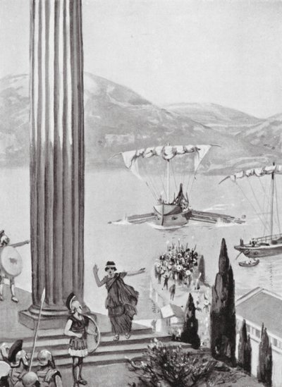 Midilli için Bir Erteleme, MÖ 427 (lito) by Cecil King