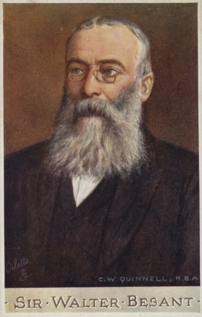 Sir Walter Besant (1836-1901), İngiliz romancı ve tarihçi by Cecil Watson Quinnell