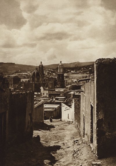 Meksika: Zacatecas (s/b fotoğraf) by Cecile Seler Sachs