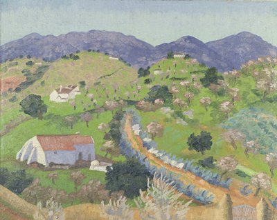 Lago, Algarve, Portekiz Yakınlarında Manzara by Cedric Morris