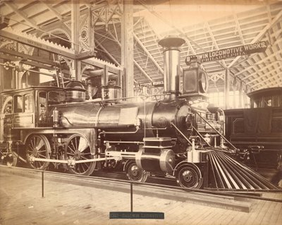 Baldwin lokomotifi, "No. 1154", Centennial Sergisi, Philadelphia by Centennial Photographic Co.