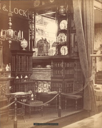 Collinson & Lock'un mobilya sergisi (gümüş albümen baskı) by Centennial Photographic Co.