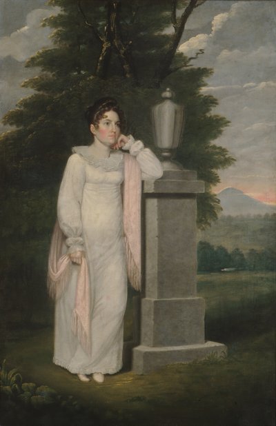 Bayan Cephas Thompson Olivia Leonard, yak. 1810-20. by Cephas Thompson