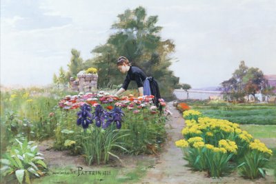 Çiçek Bahçesi, 1888 by Cesar Pattein