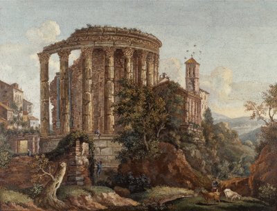 Bir çift Roma mikro-mozaik resminden biri 