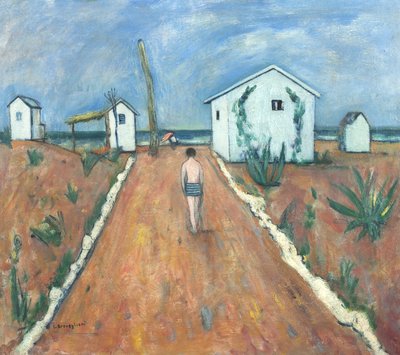 La spiaggia a Fiumetto by Cesare Breveglieri