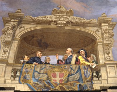 Macchiavelli, A. Gentili, Pier Capponi ve Cavour (3433390 detayı) by Cesare Mariani