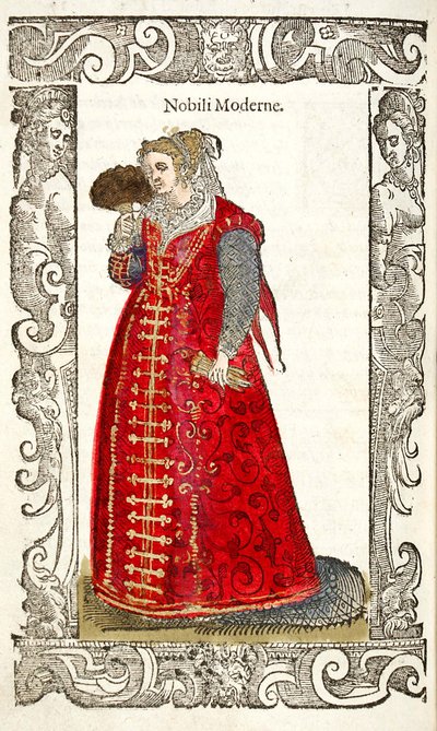Modern Soylular. Gönderen: De glihabiti antik ve modern, 1598 by Cesare Vecellio