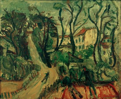 Ch. Soutine, evlerin olduğu manzara by Chaim Soutine