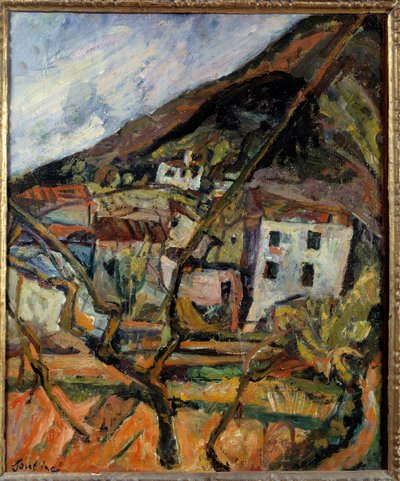 Vence Manzarası Tablosu, Chaim Soutine (1894-1944) (ec.rus.) 1921 Avignon, Musee Calvet by Chaim Soutine