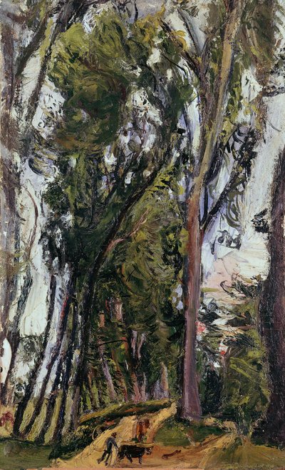 Çiftçi ile manzara, Chaim Soutine (1894-1943), Fransa, 20. yüzyıl by Chaim Soutine
