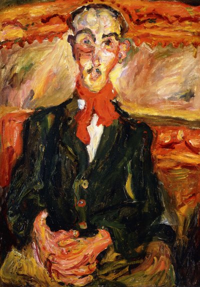 Kırmızı Eşarplı Adam; "Kırmızı Eşarplı Adam, c.1921 by Chaim Soutine