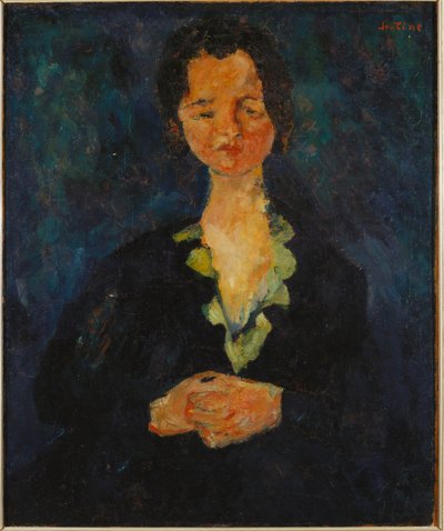 Mavi Arka Planlı Bir Kadın Portresi, 1927 by Chaim Soutine