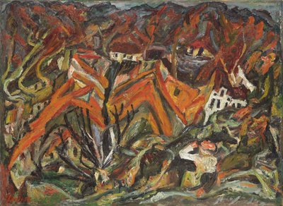 Köyün Görünümü; Köyden bir görünüm, 1921-1922 by Chaim Soutine