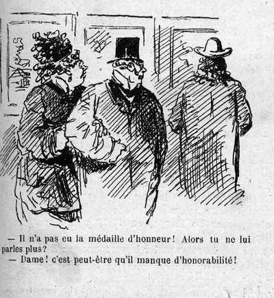 1879 Salonunun ressamlarının tanınmasına ilişkin karikatür by Amédée de Noé