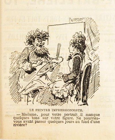 Hanımefendi, portreniz için yüzünüzde birkaç ton eksik..., 1877. by Cham