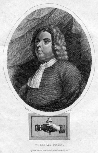 William Penn, Pennsylvania Eyaletini kurdu, 1823 by Chapman and Co